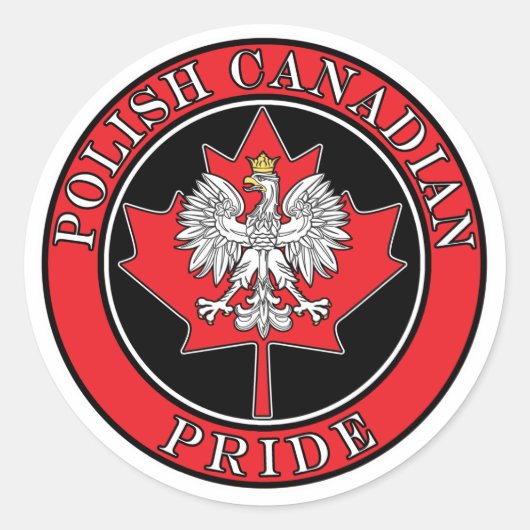 Sticker Rond Polonais ronds (Devant)