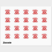 Sticker Rond Polska Pologne (Feuille)