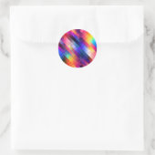 Sticker Rond Polygon abstract couleur pattern (Sac)
