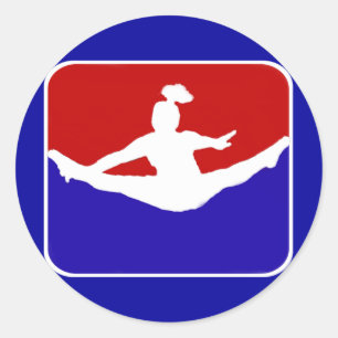 Sticker Rond Pom-pom girl