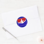 Sticker Rond Pom-pom girl (Enveloppe)