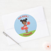 Sticker Rond Pom-pom girl (Enveloppe)