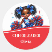 Sticker Rond Pom-pom girl (Devant)