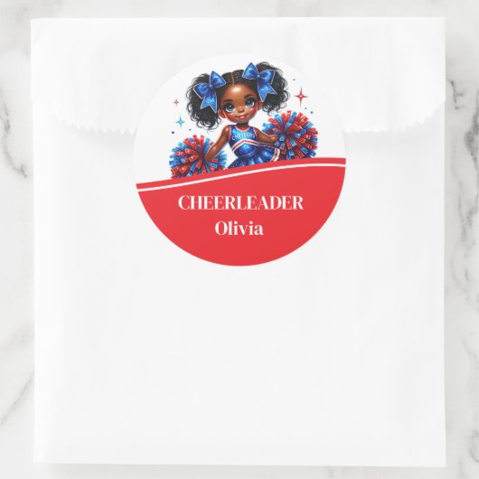 Sticker Rond Pom-pom girl (Sac)