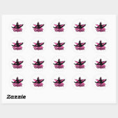 Sticker Rond Pom-pom girl (Feuille)