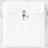 Sticker Rond Pom-pom girl bleu (Sac)