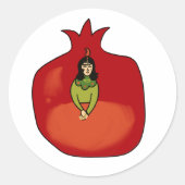 Sticker Rond Pomegranate  (Devant)