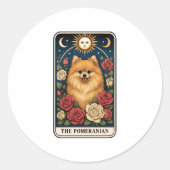 Sticker Rond Pomeranian (Devant)