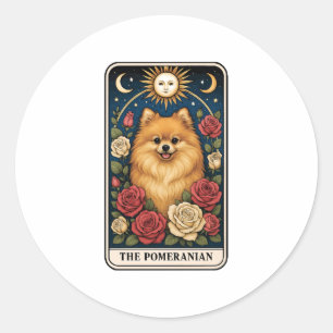 Sticker Rond Poméranien