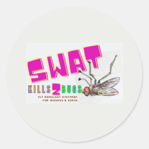 Sticker Rond pommade à mouche pour chevaux