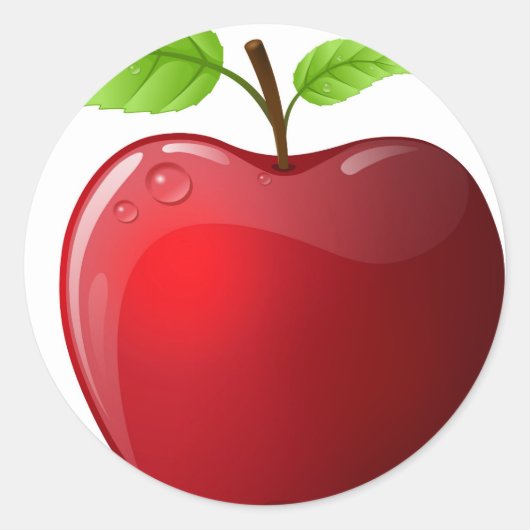Sticker Rond pomme (Devant)