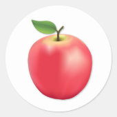 Sticker Rond Pomme  (Devant)