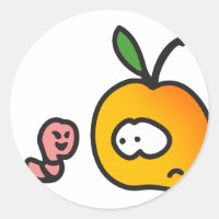 Pomme avec ver