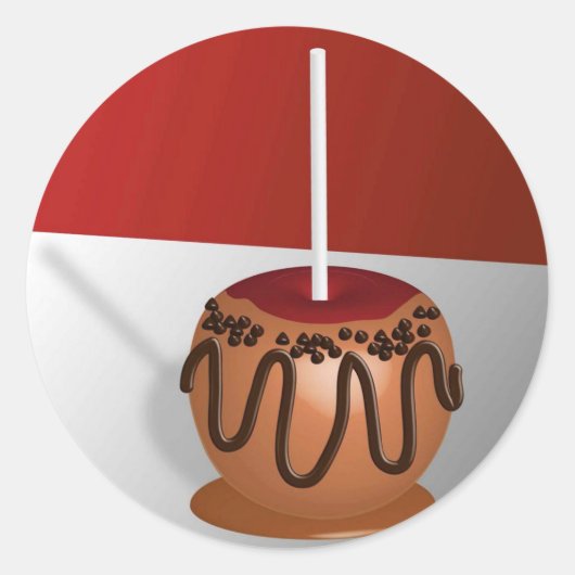 Sticker Rond Pomme d'amour (Devant)