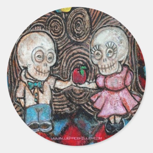 Sticker Rond Pomme de Lover (Devant)