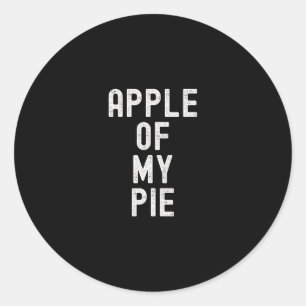 Sticker Rond Pomme De Mon Gâteau Drôle De Dessert Aux Pommes De