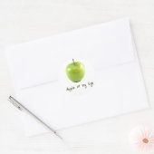 Sticker Rond Pomme de mon oeil (Enveloppe)
