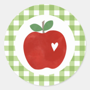 Sticker Rond Pomme de nos yeux premier anniversaire Plaques de
