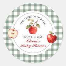 Pomme de nos yeux vert carreau Baby Shower