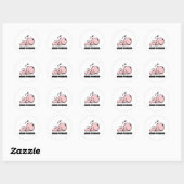 Sticker Rond Pomme de terre - Petit bébé dormant (Feuille)