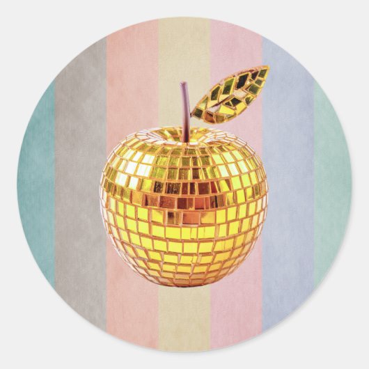 Sticker Rond Pomme d'or (Devant)