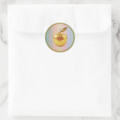 Sticker Rond Pomme d'or (Sac)