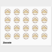 Sticker Rond Pomme Fruit Rotation Pâte Fabriquée Par (Feuille)