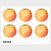 Sticker Rond Pomme mûre unique (Feuille)