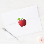 Sticker Rond Pomme rouge (Enveloppe)