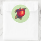 Sticker Rond Pomme rouge (Sac)