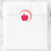Sticker Rond pomme rouge (Sac)