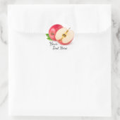 Sticker Rond Pomme rouge (Sac)