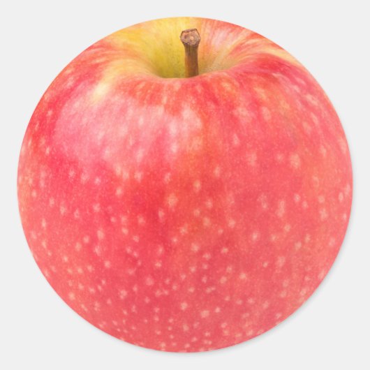 Sticker Rond Pomme rouge (Devant)
