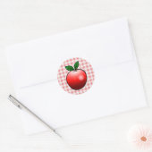 Sticker Rond Pomme Rouge Sucrée (Enveloppe)