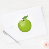 Sticker Rond Pomme verte  (Enveloppe)