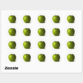 Sticker Rond Pomme verte stkcnm (Feuille)