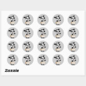 Sticker Rond Pommel Horse Panda (Feuille)