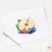 Sticker Rond Pommes et bleuets (Enveloppe)