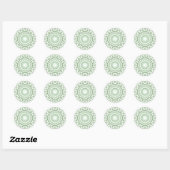 Sticker Rond Pommes vertes (Feuille)
