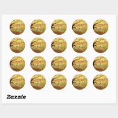 Sticker Rond Pommier aux fruits rouges (Feuille)