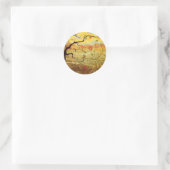 Sticker Rond Pommier aux fruits rouges (Sac)