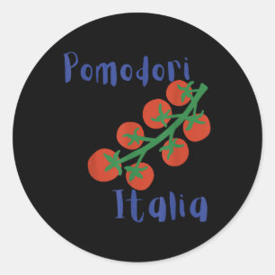 Sticker Rond Pomodori Italia Tomates été italien