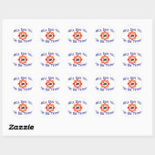 Sticker Rond Pompier (Feuille)