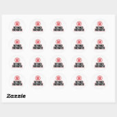 Sticker Rond Pompier à la retraite (Feuille)