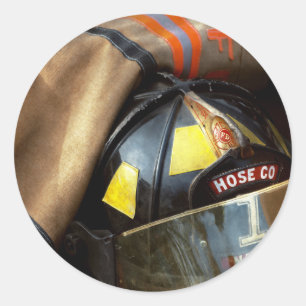 Sticker Rond Pompier - Compagnie de tuyau un