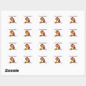 Sticker Rond Pompier Sock Monkey Future (Feuille)