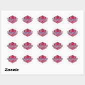 Sticker Rond Pompier volontaire (Feuille)