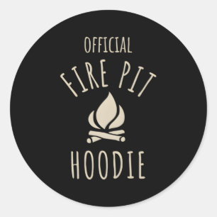 Sticker Rond Pompiers Camion de feu de camp officiel