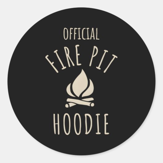 Sticker Rond Pompiers Camion de feu de camp officiel (Devant)