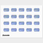 Sticker Rond Pompiers Rock ! (Feuille)